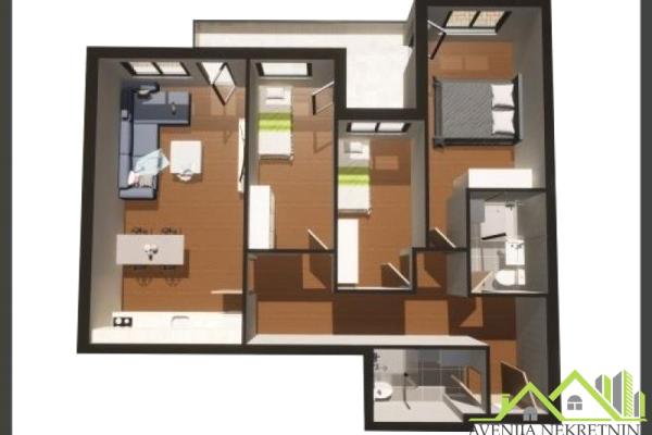 prodaja, stanova,
cair-medijana-nis, 340187, troiposoban