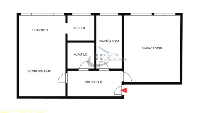 Stan, Dvoiposoban, Prodaja, 62m2, Konjarnik, Voždovac, Ustanička