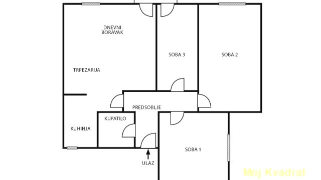 Stan, četvorosoban, Prodaja, 84m2, Dorćol, Stari grad, Carigradska