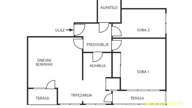 Stan, Dvoiposoban, Prodaja, 64m2, Blok 37, Novi Beograd, Bulevar Arsenija Čarnojevića