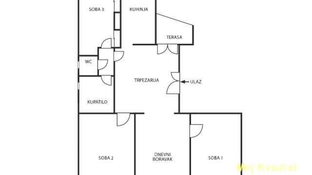 Stan, četvorosoban, Prodaja, 87m2, Autokomanda, Voždovac, Bože Jankovića