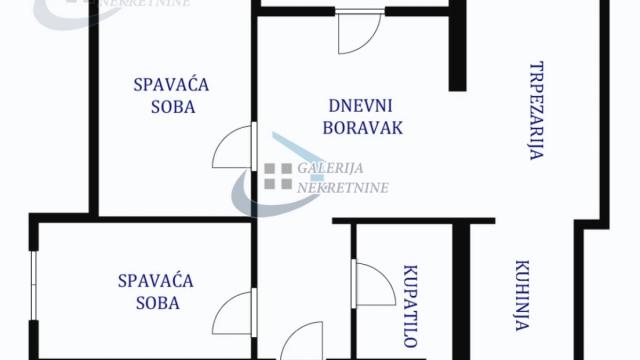 Stan, Dvoiposoban, Prodaja, 56m2, Vukov Spomenik, Zvezdara, Ruzveltova