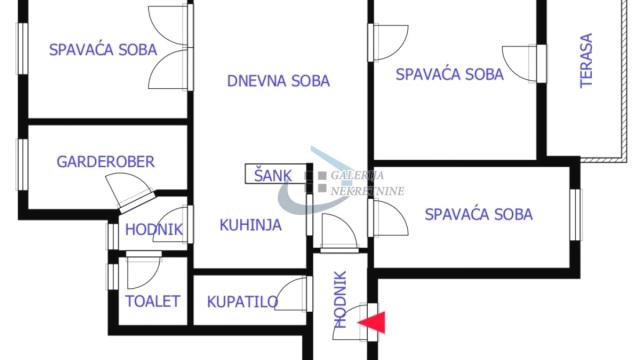 Stan, četvorosoban, Prodaja, 85m2, Klinički centar, Savski venac, Kneza Miloša