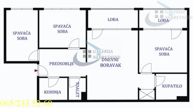Stan, Troiposoban, Prodaja, 77m2, Braće Jerković, Voždovac, Braće Jerković