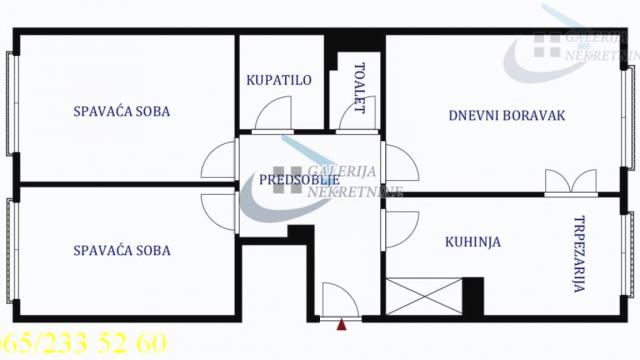 Stan, Trosoban, Prodaja, 70m2, Dušanovac, Voždovac, Kraljevačka