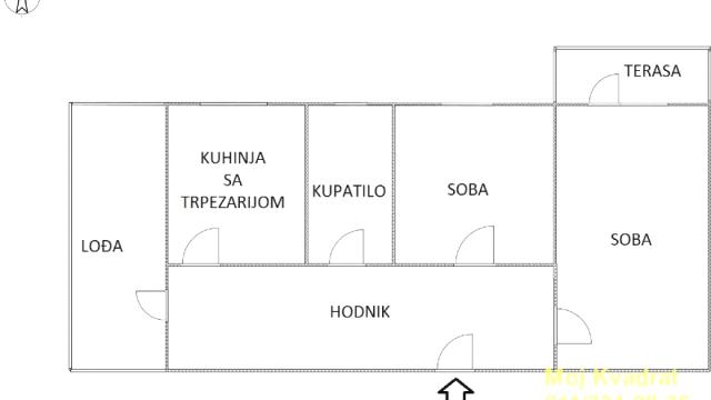 Stan, Dvosoban, Prodaja, 52m2, Karaburma, Palilula, Maljenska