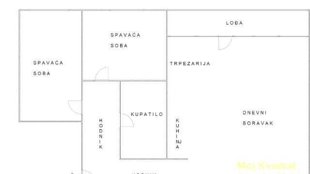 Stan, Trosoban, Prodaja, 78m2, Blok 44 (TC Piramida), Novi Beograd, Gandijeva