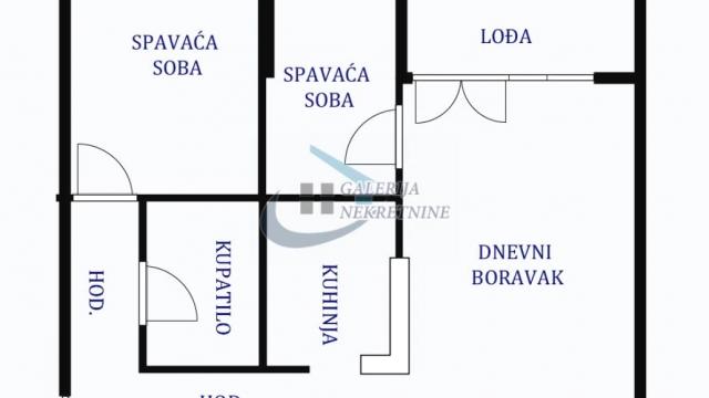 Stan, Dvoiposoban, Prodaja, 59m2, Blok 64, Novi Beograd, Gandijeva