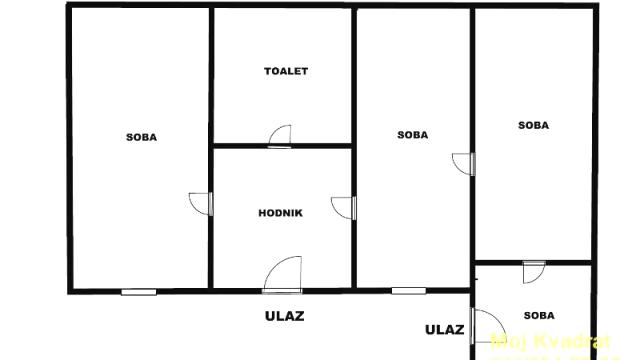 Kuća, Trosoban, Prodaja, 76m2, Krunska, Vračar, Braće Nedića