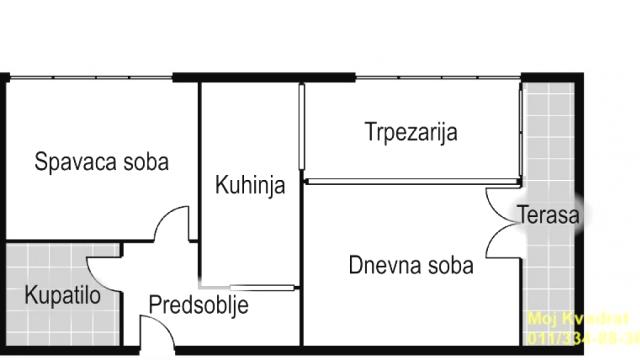 Stan, Dvosoban, Prodaja, 63m2, Blok 21, Novi Beograd, Bulevar Zorana Đinđića