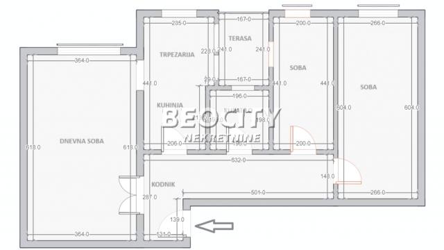 Stan, Troiposoban, Prodaja, 71m2, Blok 62, Novi Beograd, Jurija Gagarina