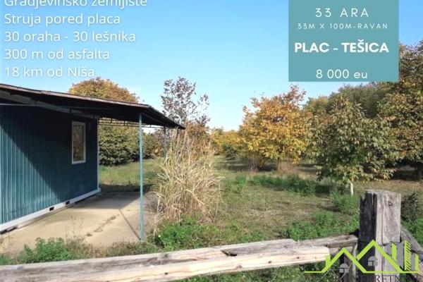 prodaja, plac,
tesica-opstina-aleksinac, 478722, plac