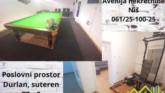 Poslovni prostor, Prodaja, 77m2, Durlan, Pantelej, Niš