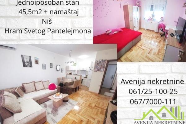 prodaja, stanova,
pantelej-pantelej-nis, 477991, jednoiposoban