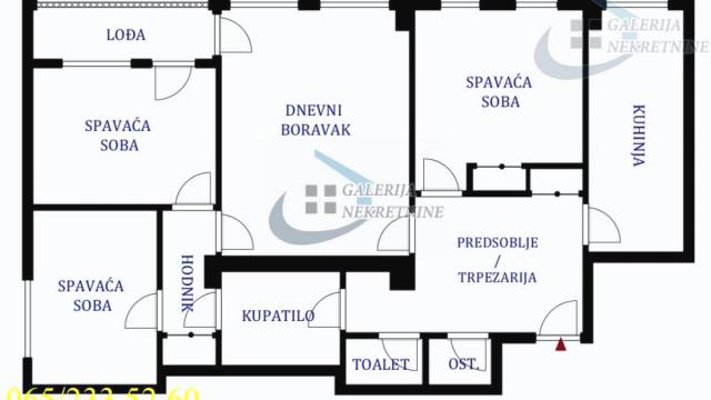Stan, četvorosoban, Prodaja, 96m2, Blok 38, Novi Beograd, Bulevar Milutina Milankovića