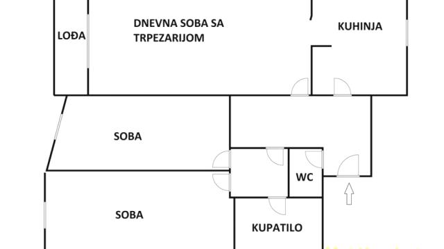 Stan, Trosoban, Prodaja, 90m2, Crveni krst, Vračar, Vojvode Šupljikca