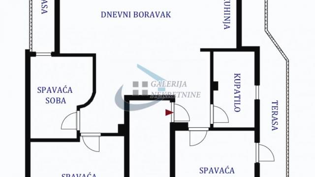 Stan, Troiposoban, Prodaja, 100m2, Slavujev venac, Zvezdara, Jovana Ćirilova