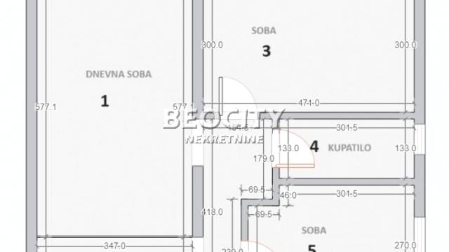 Stan, Trosoban, Prodaja, 58m2, Karaburma, Palilula, Danteova