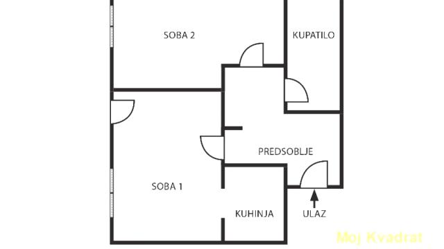 Stan, Dvosoban, Prodaja, 41m2, Veliki Mokri Lug, Zvezdara, Ivana Božića