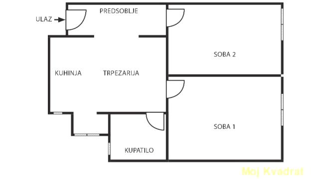 Stan, Dvoiposoban, Prodaja, 57m2, Lion, Zvezdara, Bulevar kralja Aleksandra