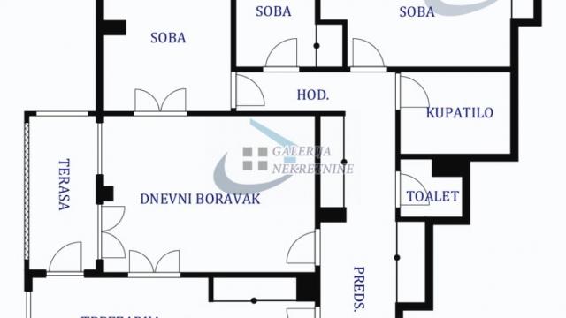 Stan, Troiposoban, Prodaja, 92m2, Blok 30 (B92), Novi Beograd, Bulevar Mihajla Pupina