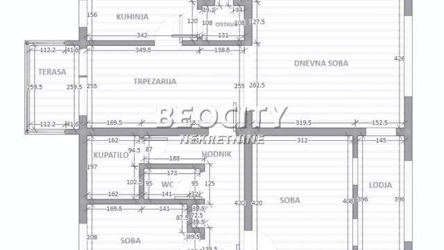 Stan, Troiposoban, Prodaja, 76m2, Mirijevo, Zvezdara, Koste Nađa