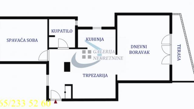 Stan, Dvosoban, Prodaja, 60m2, Zeleni venac, Stari grad, Lomina