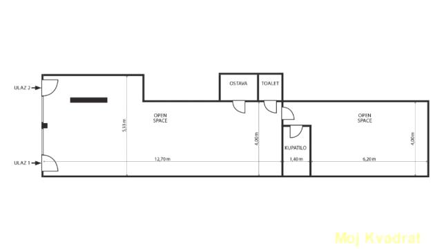 Poslovni prostor, Izdavanje, 90m2, FON - Bilećka, Voždovac, Vojvode Stepe