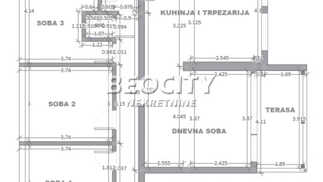 Stan, četvorosoban, Prodaja, 90m2, Mirijevo, Zvezdara, Vjekoslava Afrića