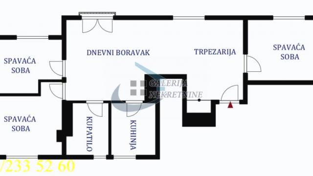 Stan, Troiposoban, Prodaja, 69m2, Krunska, Vračar, Prote Mateje