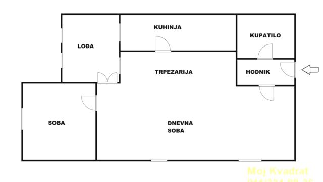 Stan, Dvosoban, Prodaja, 53m2, Dedinje, Savski venac, Rajka Mitića