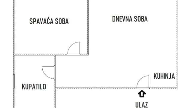 Stan, Dvosoban, Prodaja, 45m2, Hram svetog Save, Vračar, Hadži Melentijeva