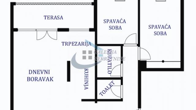 Stan, Trosoban, Prodaja, 75m2, Blok 44 (TC Piramida), Novi Beograd, Gandijeva