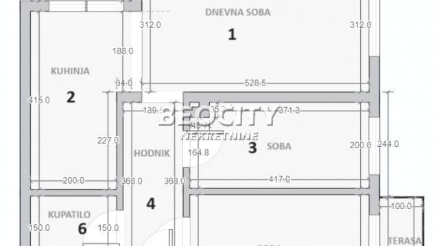 Stan, Dvoiposoban, Prodaja, 58m2, Karaburma, Palilula, Mirijevski bulevar