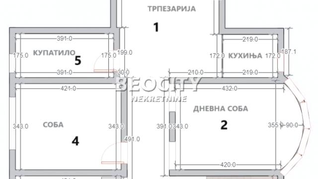 Stan, Troiposoban, Prodaja, 100m2, Cerak vinogradi, Čukarica, Petefijeva