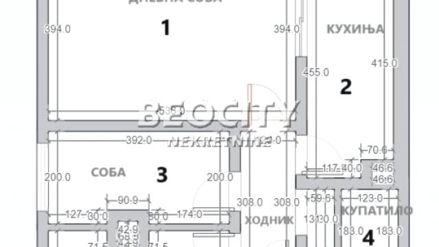 Stan, Trosoban, Prodaja, 58m2, Stari Merkator, Novi Beograd, Bulevar Mihajla Pupina