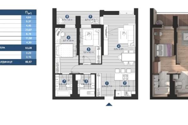 prodaja, stanova,
autokomanda-vozdovac-beograd, 708861, trosoban-ustanicka