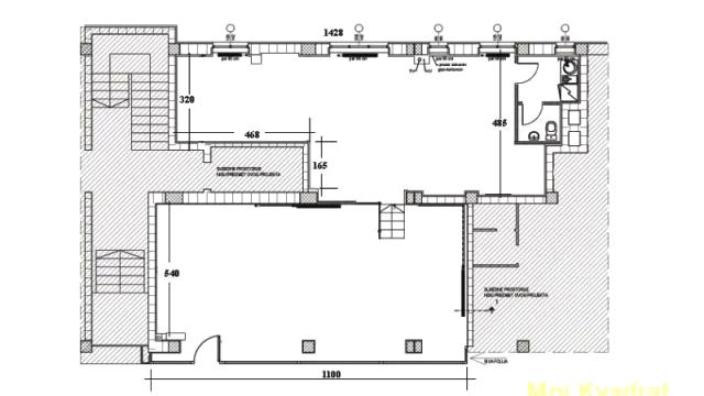 Poslovni prostor, Izdavanje, 120m2, Dorćol, Stari grad, Cara Dušana