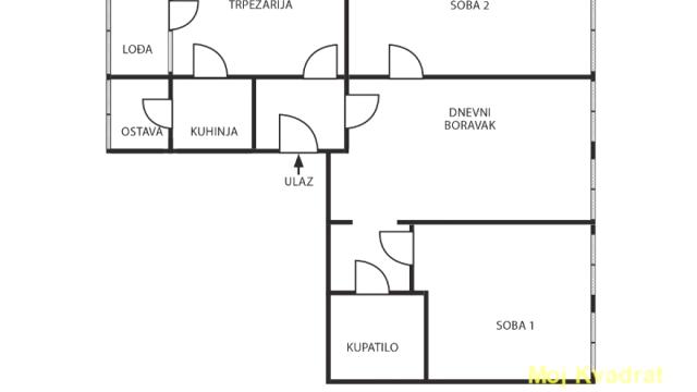 Stan, Trosoban, Prodaja, 63m2, Pravni fakultet, Vračar, Braće Nedića