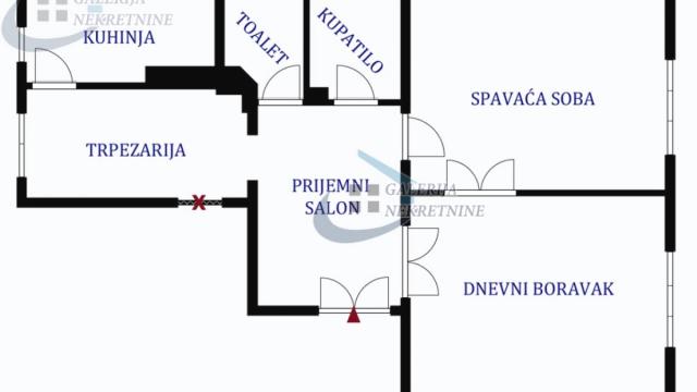 Stan, Dvoiposoban, Prodaja, 66m2, Krunska, Vračar, Prote Mateje