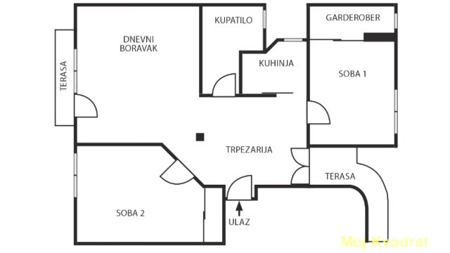 Stan, Trosoban, Prodaja, 54m2, Čubura, Vračar, Cara Nikolaja II