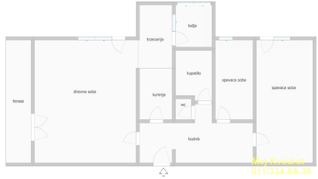 Stan, Dvoiposoban, Prodaja, 71m2, Blok 62, Novi Beograd, Jurija Gagarina
