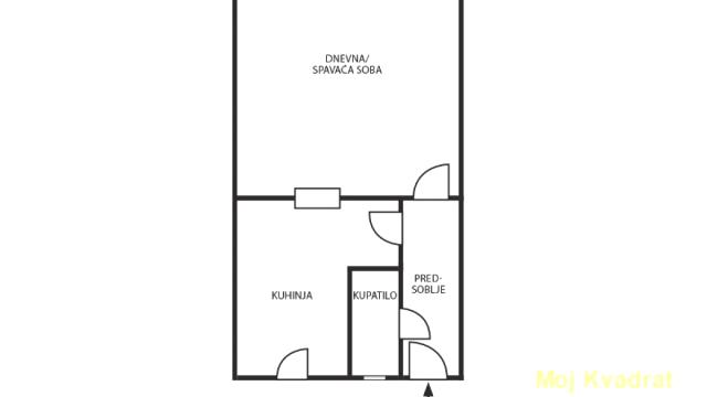 Stan, Jednosoban, Prodaja, 38m2, Palata pravde, Savski venac, Sarajevska