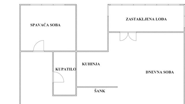 Stan, Dvosoban, Prodaja, 49m2, Banovo brdo, Čukarica, Valjevska