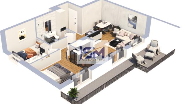 Stan, Trosoban, Prodaja, 70m2, Muhar, Zemun, Novogradska