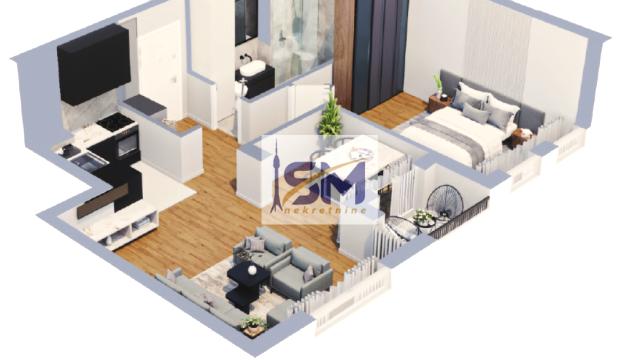 Stan, Dvosoban, Prodaja, 52m2, Muhar, Zemun, Novogradska