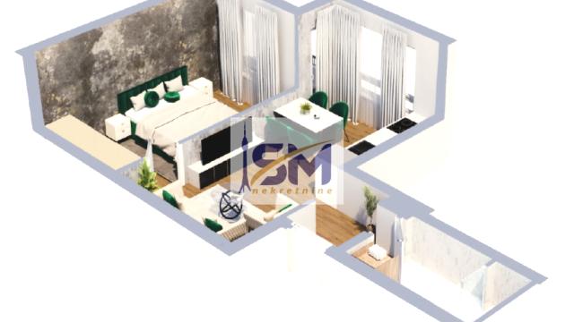 Stan, Dvosoban, Prodaja, 40m2, Muhar, Zemun, Novogradska