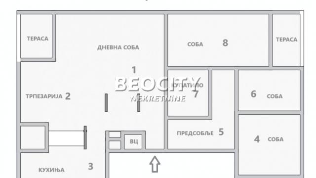 Stan, četvorosoban, Izdavanje, 120m2, Bežanijska kosa 2, Novi Beograd, Ismeta Mujezinovića