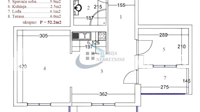 Stan, Jednoiposoban, Prodaja, 52m2, Banovo brdo, Čukarica, Toše Jovanovića
