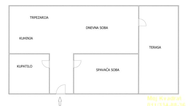 Stan, Dvosoban, Prodaja, 55m2, Učiteljsko naselje, Zvezdara, Živka Davidovića